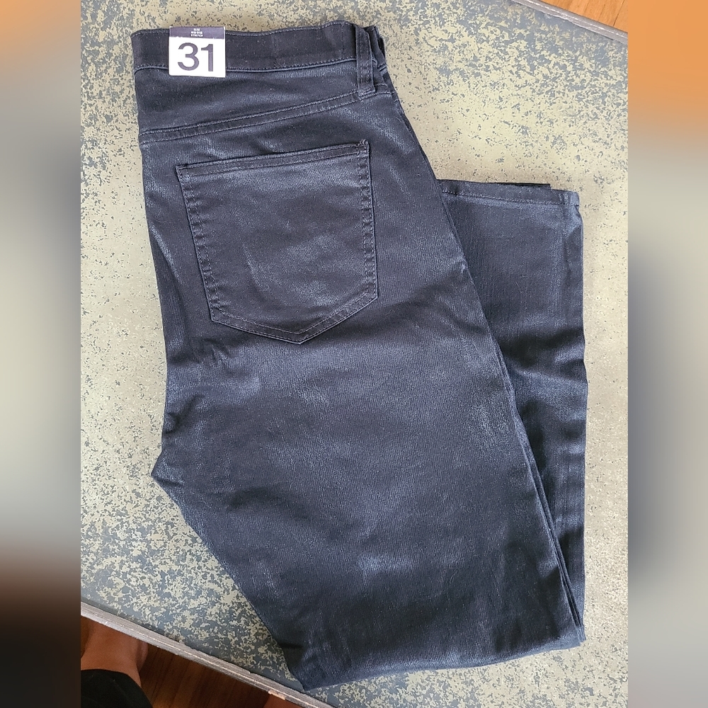Gap Vintage Slim Mid-rise jeans, Waxed / Coated black